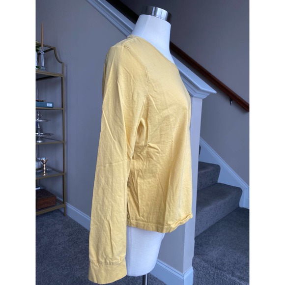 Tommy Jeans y2k long sleeve yellow top, fits a small/xs - Picture 3 of 6